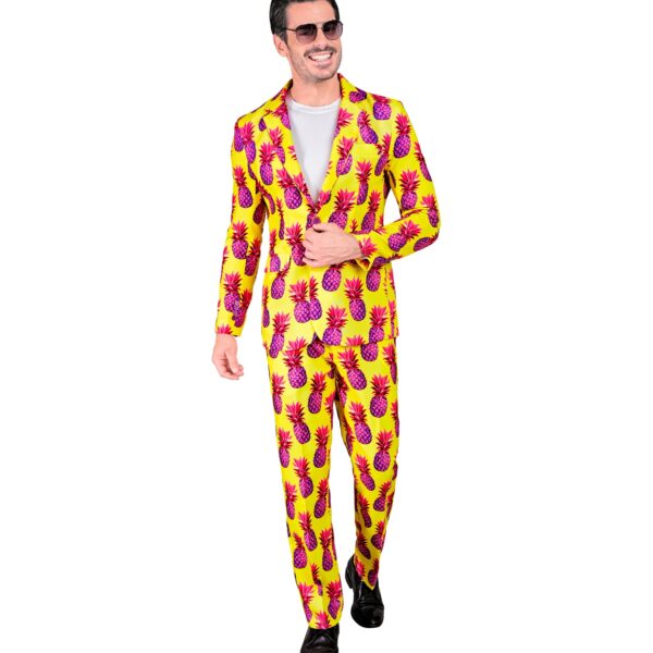 costume con ananas fluorescenti