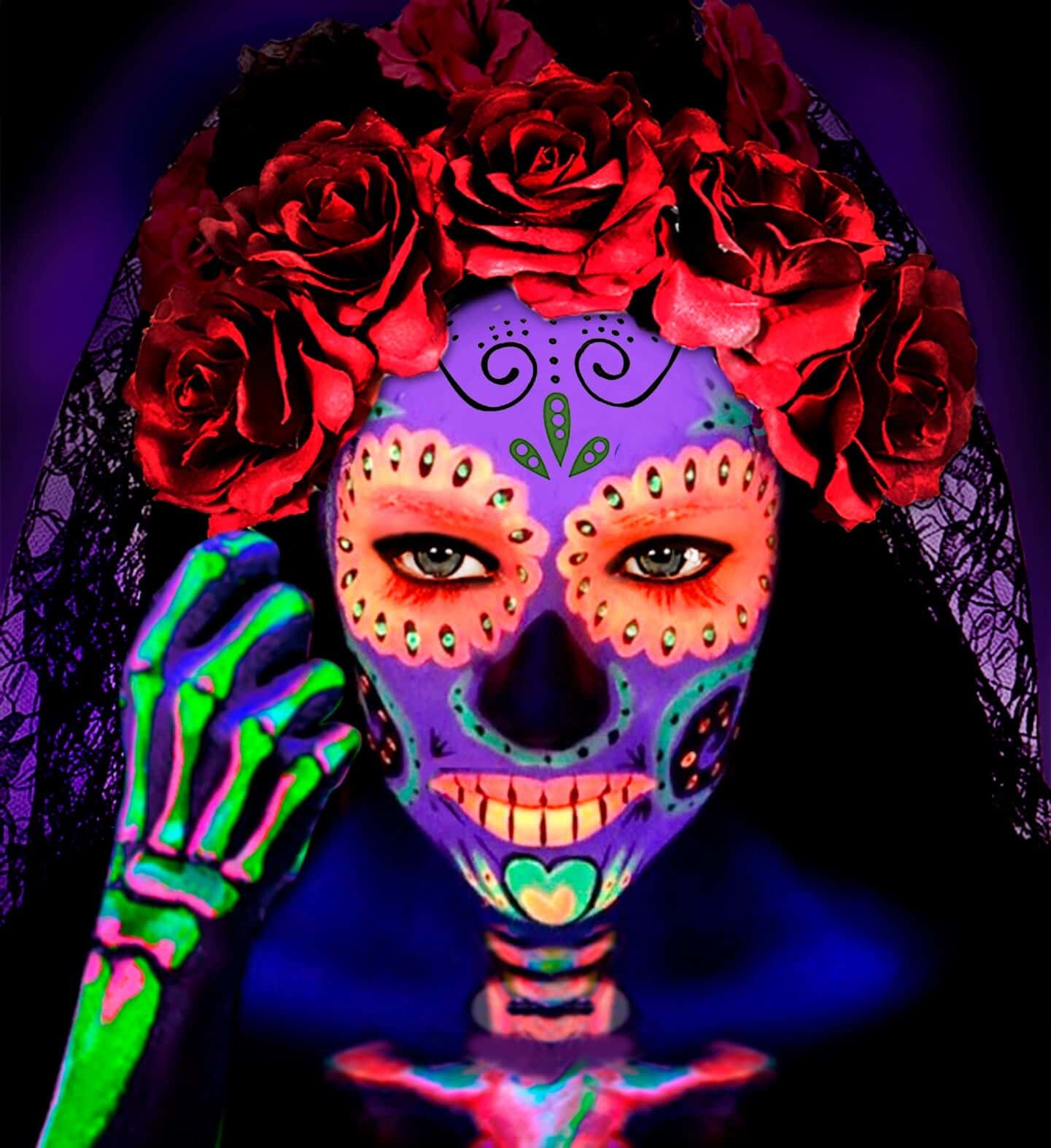 set matite da trucco fluorescente