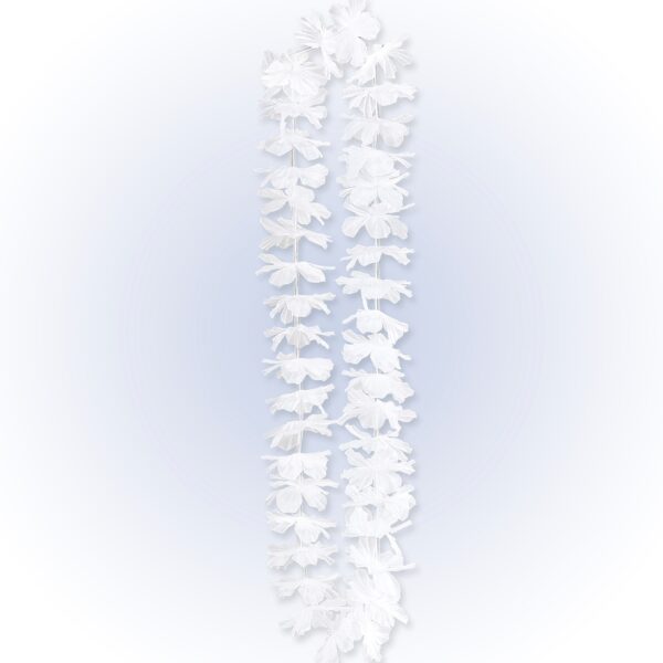 collana hawaiana bianca