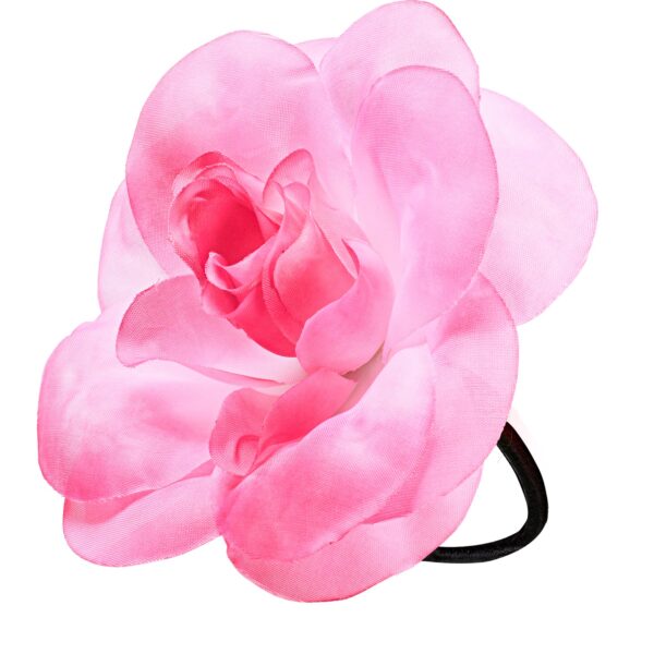 elastico con fiore rosa