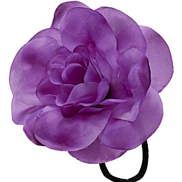 elastico con fiore viola