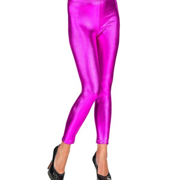 leggings viola lucide in spandex