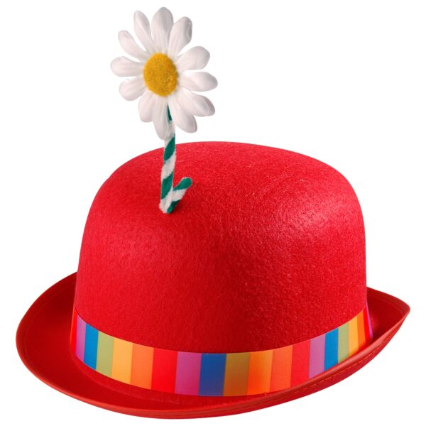 bombetta rossa con fiore