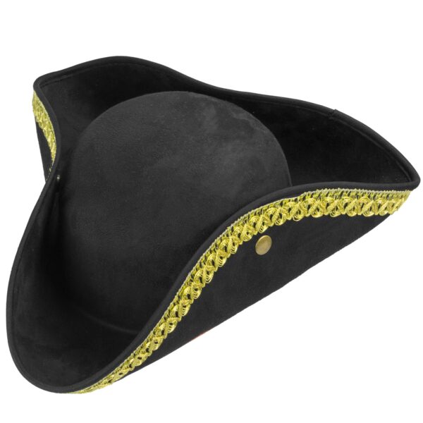 cappello tricorno scamosciato