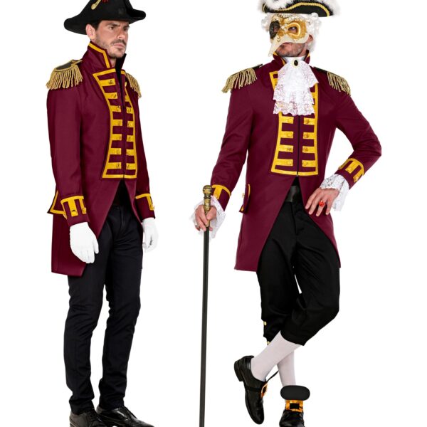 cappotto frac bordeaux