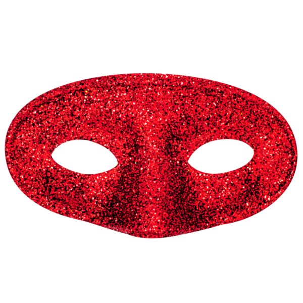 maschera domino con brillantini