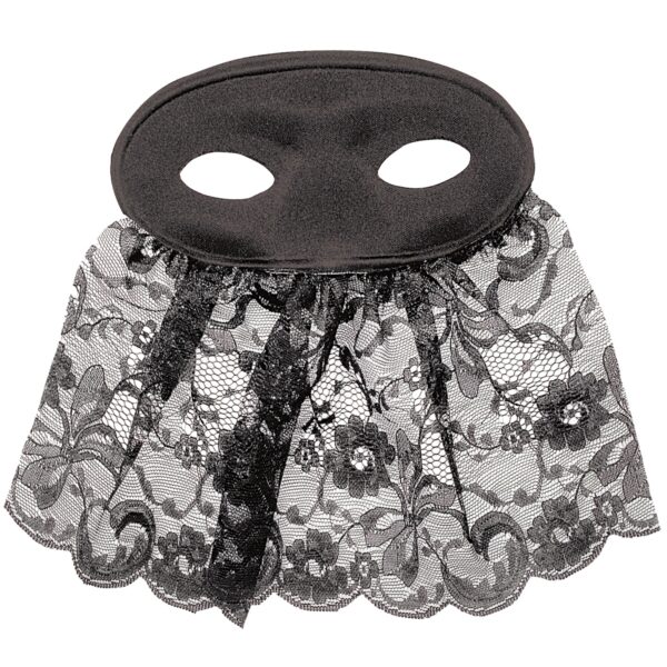 maschera domino bautta nera
