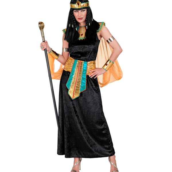 costume da regina cleopatra nero