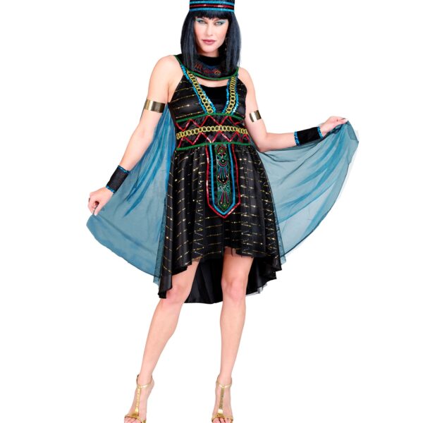 costume da regina cleopatra nero