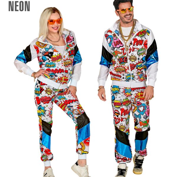 costume tuta in stile pop art