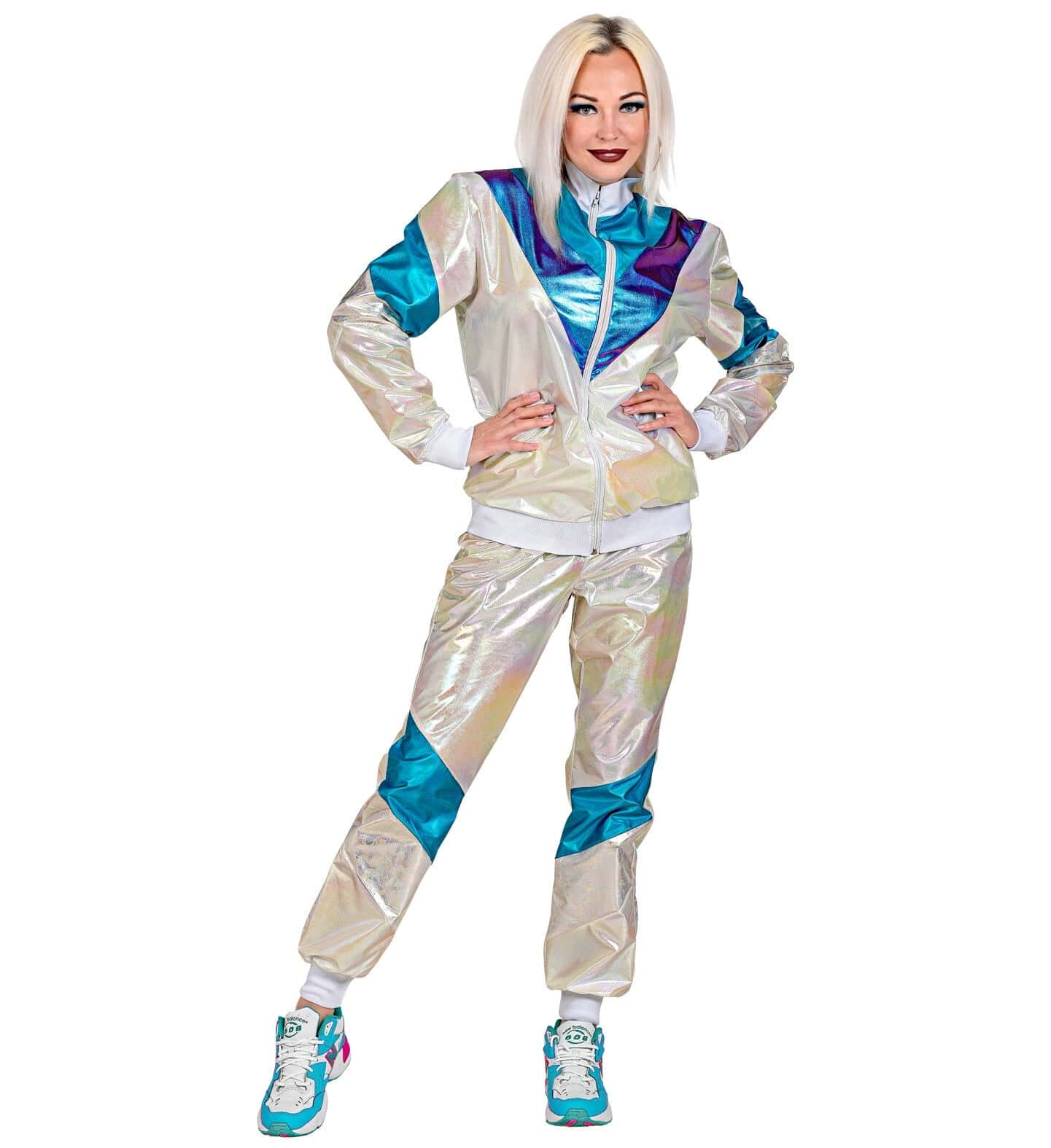 costume tuta anni 80' olografica