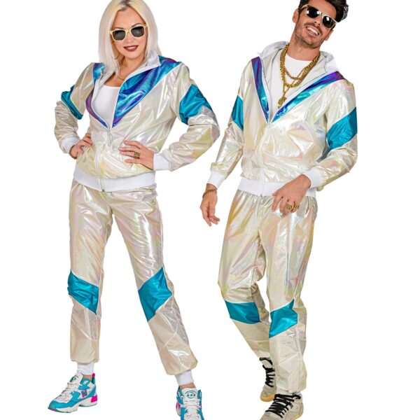 costume tuta anni 80' olografica