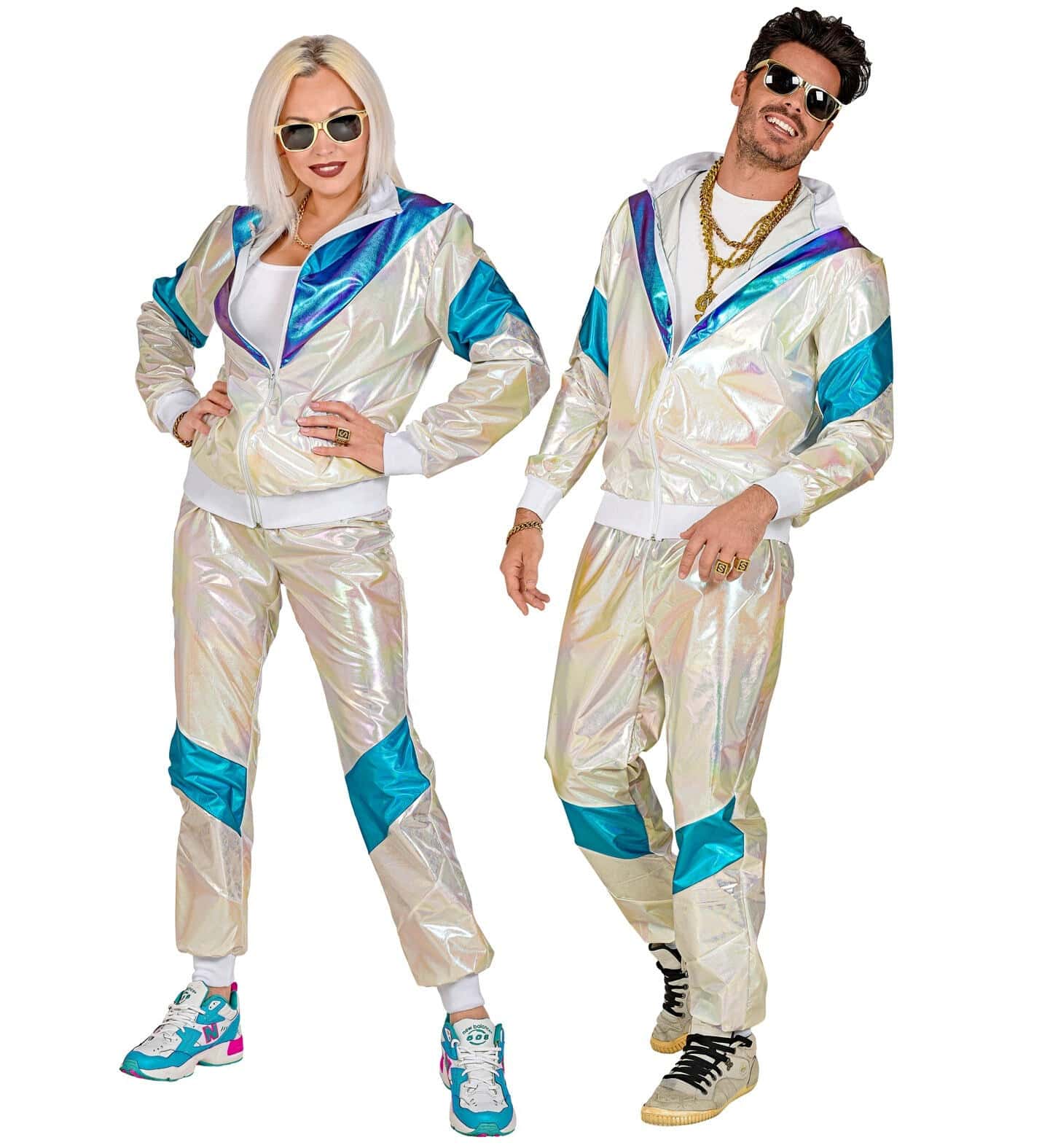 costume tuta anni 80' olografica