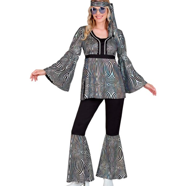 costume da hippie olografico