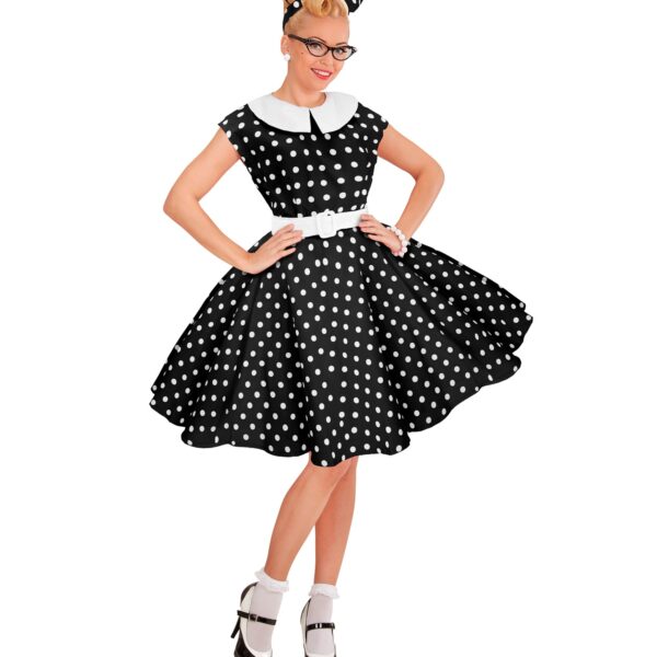 costume anni 50 nero da donna
