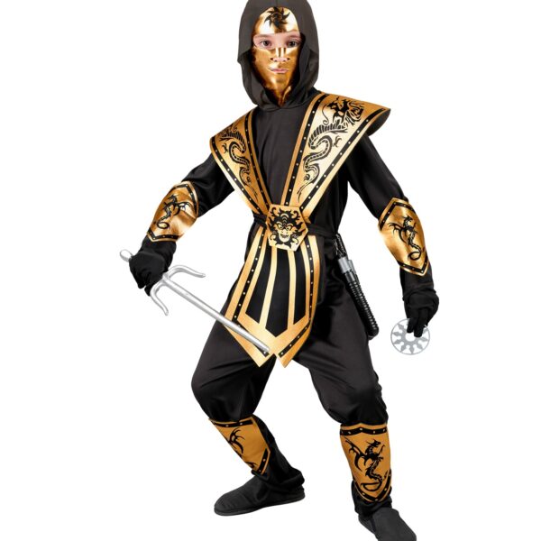 costume da ninja oro da combattimento