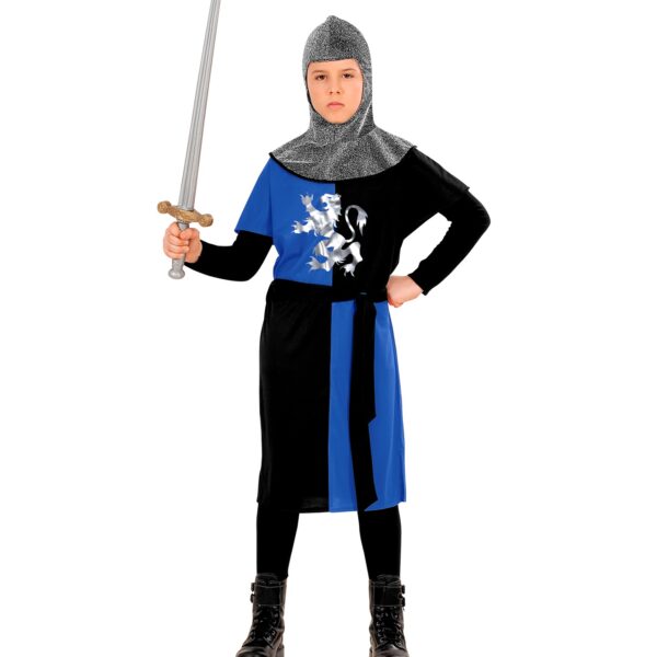 costume da soldato medievale blu