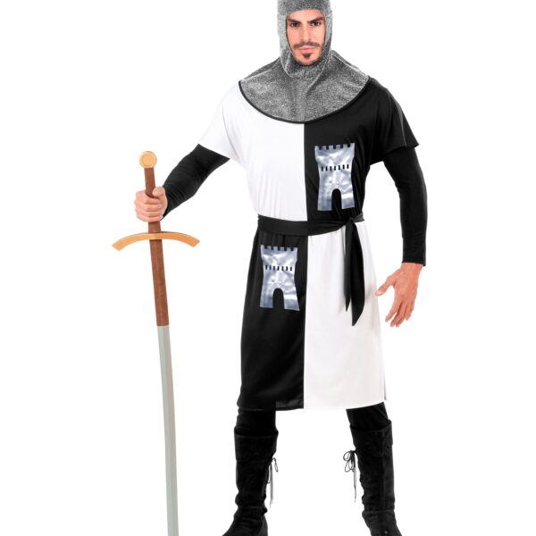 costume da guerriero medievale bianco