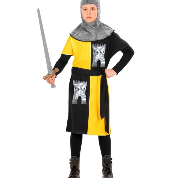 costume da soldato medievale giallo