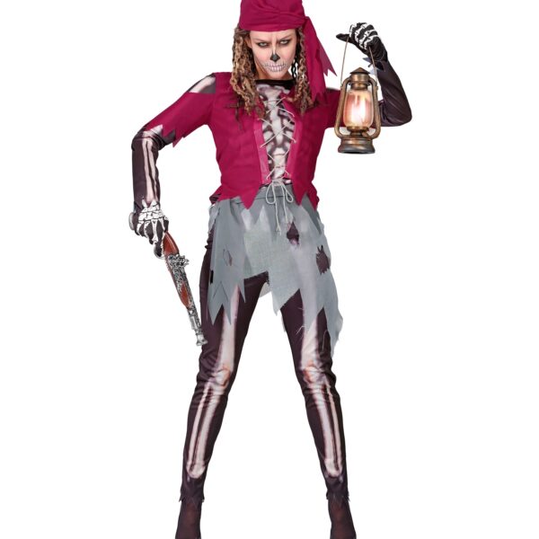 costume da pirata scheletro