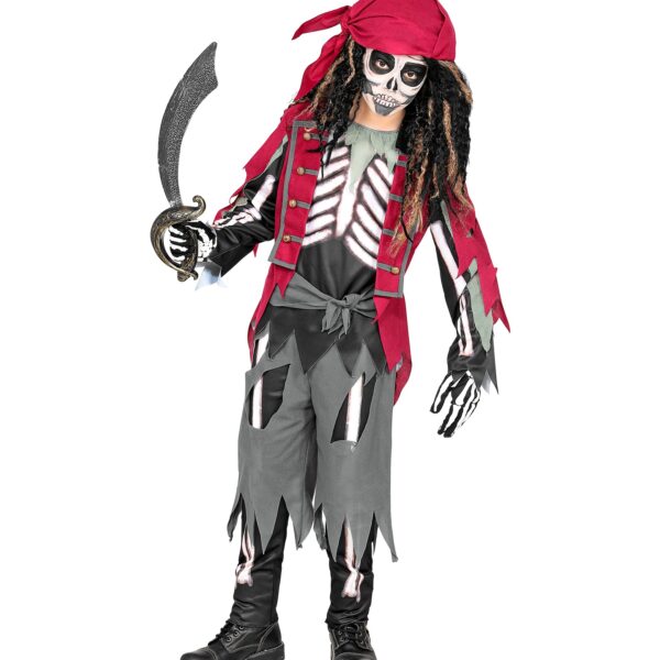 costume da pirata scheletro