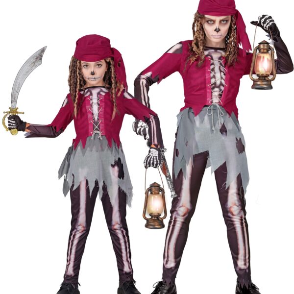 costume da pirata scheletro