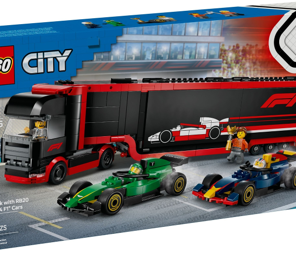 lego city autotrasportatore f1® con monoposto rb20 e amr24 f1®