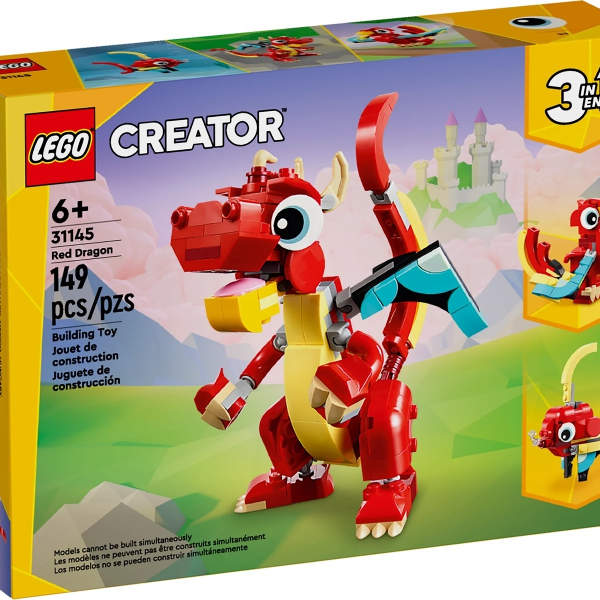 lego creator dragone rosso