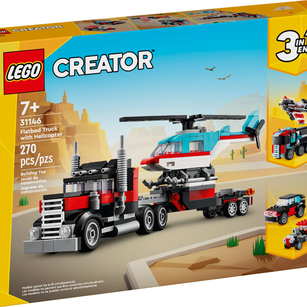 lego creator autocarro con elicottero