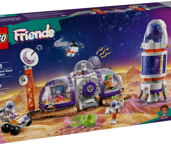 lego friends base spaziale su marte e razzo