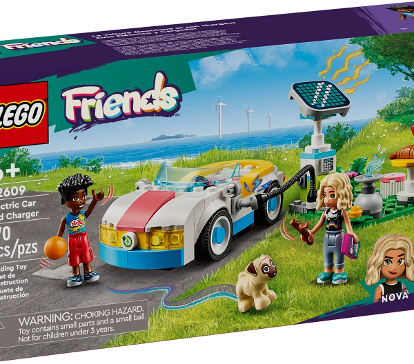 lego friends auto elettrica e caricabatterie