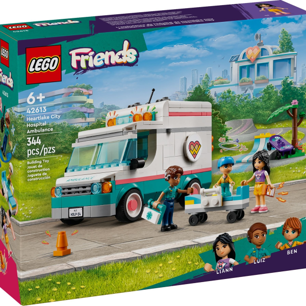 lego friends ambulanza dell’ospedale di heartlake city