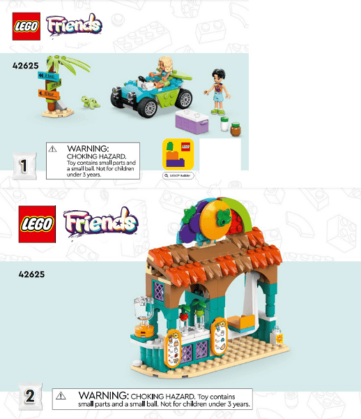 lego friends bancarella dei frullati sulla spiaggia