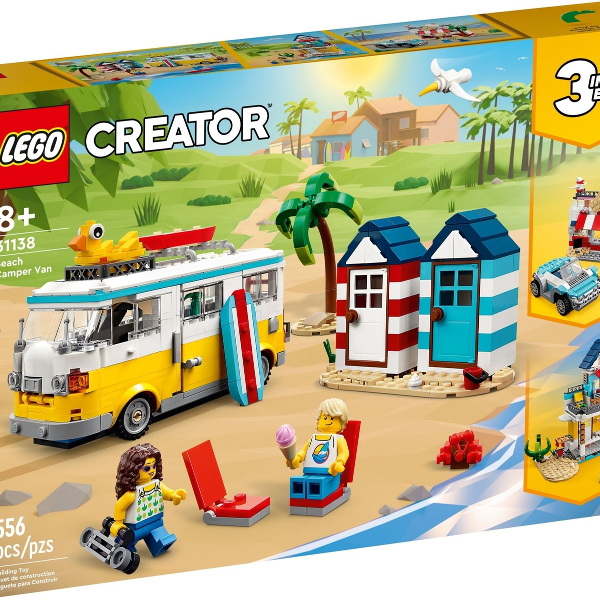 lego creator campervan da spiaggia