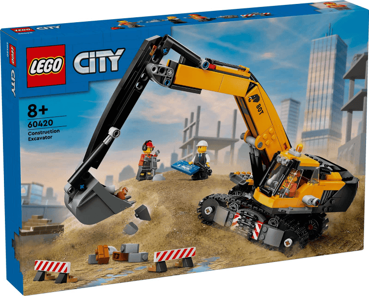 lego city escavatore da cantiere giallo