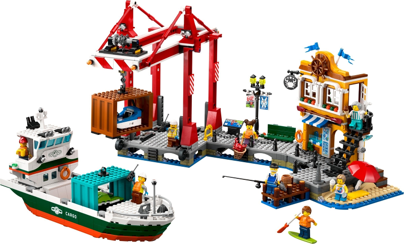 lego city porto e nave merci