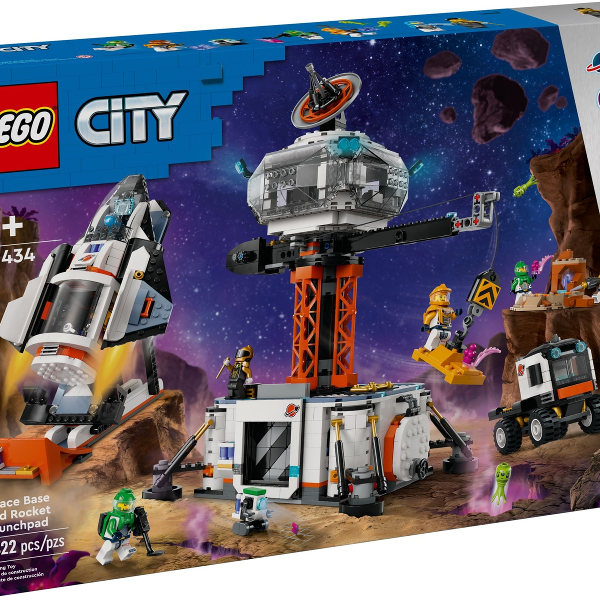 lego city space base spaziale e piattaforma di lancio