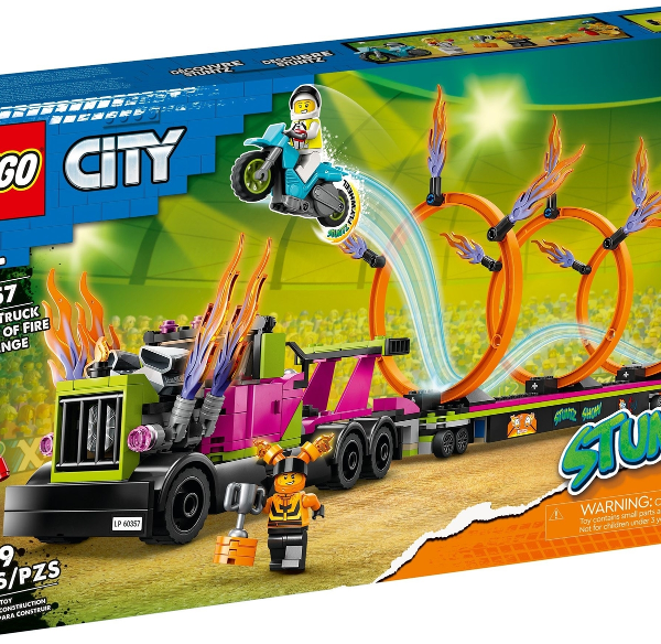 lego city stunt truck: sfida dell’anello di fuoco
