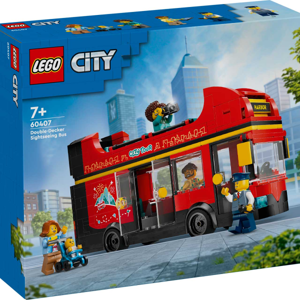 lego city autobus turistico rosso a due piani