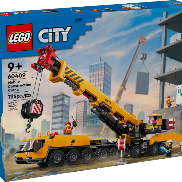 lego city gru da cantiere mobile gialla