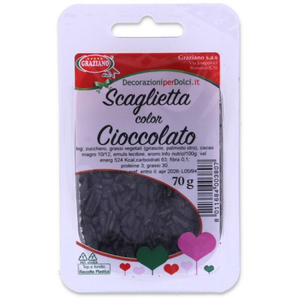scaglietta cioccolato 70 gr