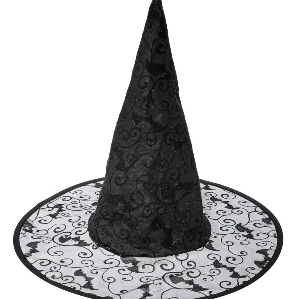 cappello da strega con pipistrelli