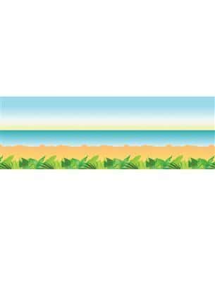 scenografia parete spiaggia tropicale