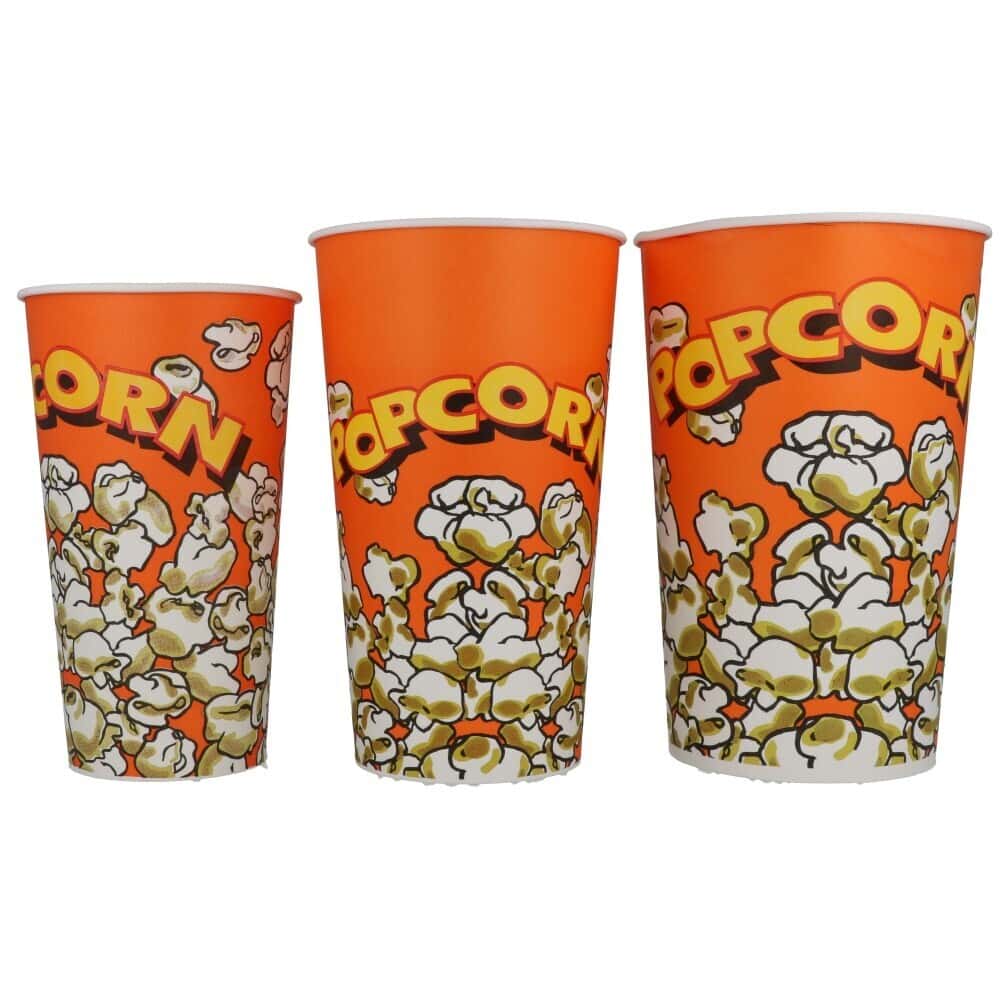 BIGIEMME 4 Scatole Di Cartone Per Popcorn Roma - Confezione Festa AS Roma, 13,5x8,5x19cm - 3