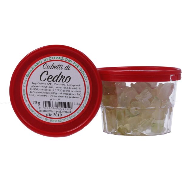 cubetti di cedro 70 gr