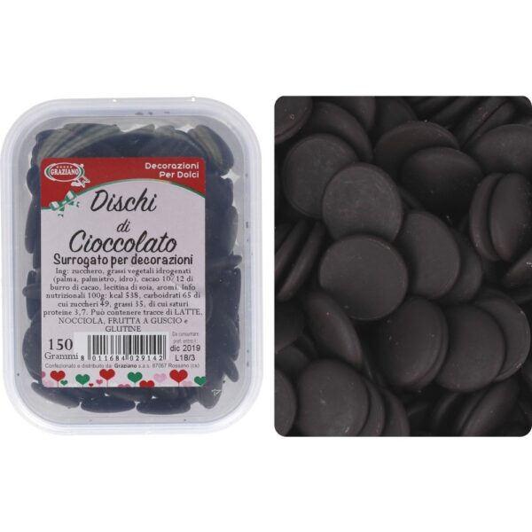 dischi di cioccolato 150 gr