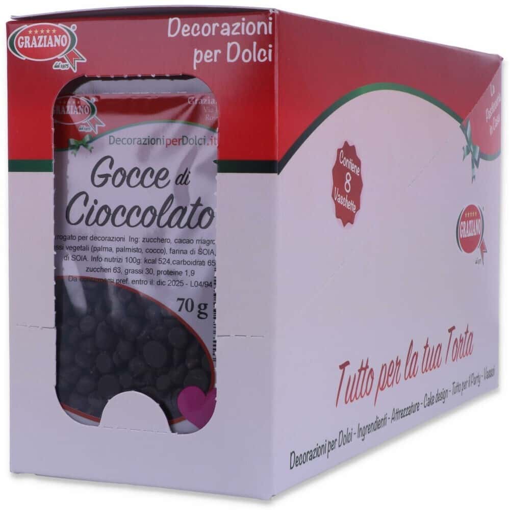 gocce di cioccolato 70 gr