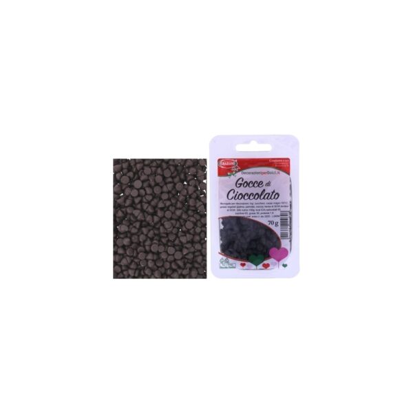 gocce di cioccolato 70 gr