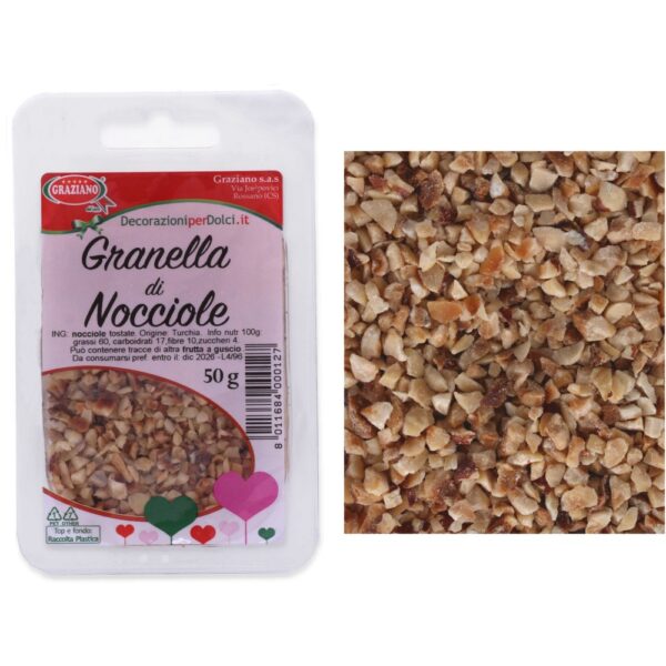 granella di nocciole 50 gr