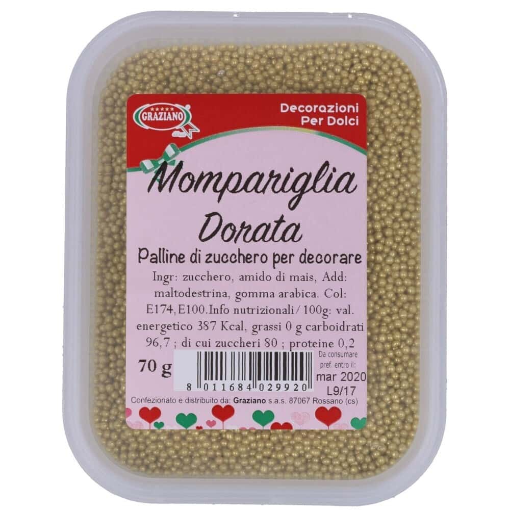 mompariglia dorata 70 gr